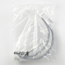 KVADO Хомут для кріплення труб 6" (158-168) в комплекті+ 8х120+12х60