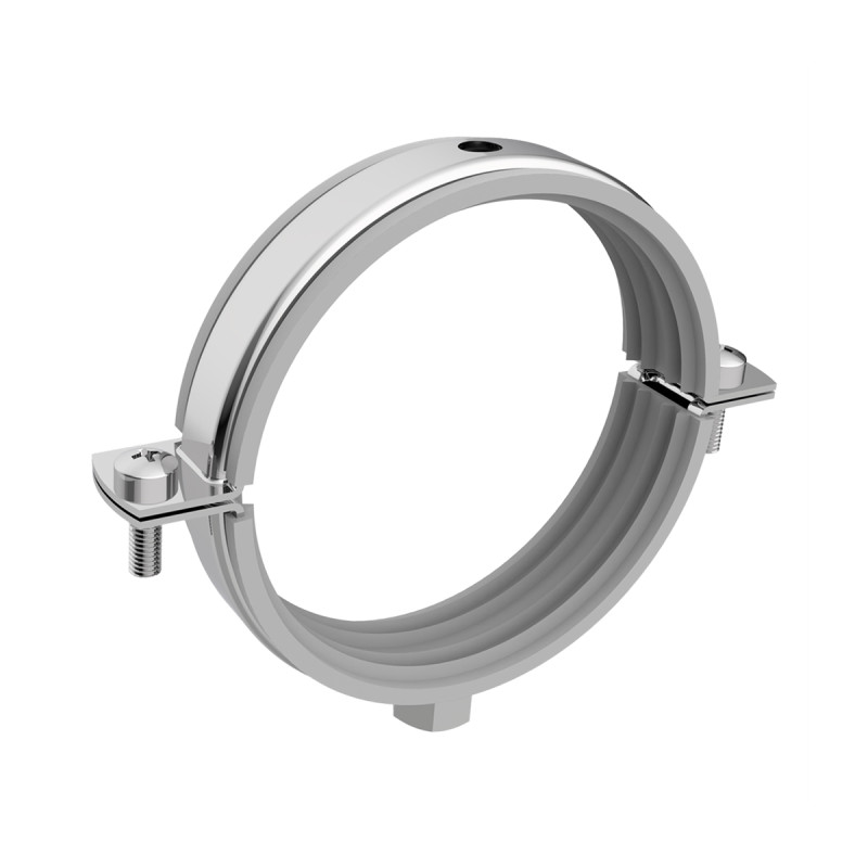 KVADO Хомут сантехнічний с гумовою вставкою 4 1/2" (128-137 мм) М8