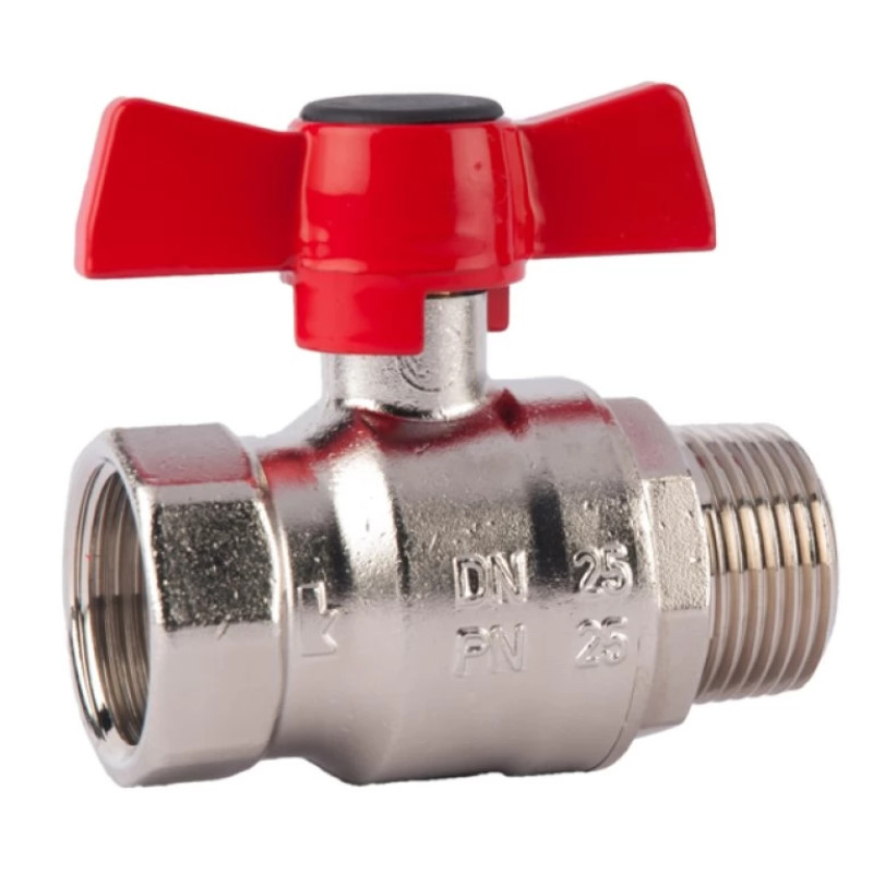 HERZ Кран шаровой вн.-род. 1/2" бабочка 1222811