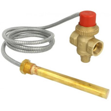 Honeywell (Resideo Braukmann) Клапан запобіжний, термостатичний, 95 С, з виносним датчиком – 1,3 м TS131-3/4A