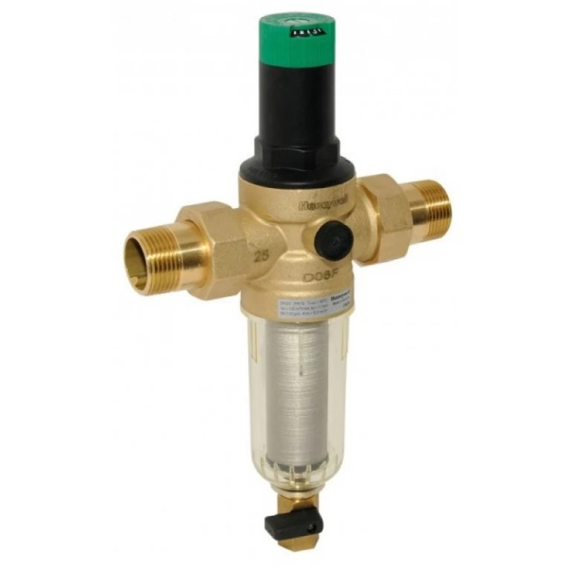 Honeywell (Resideo Braukmann) Фільтр для холодної води з регулятором тиску - 1" Тmax 40 °С FK06-1AA (Resideo Braukmann)
