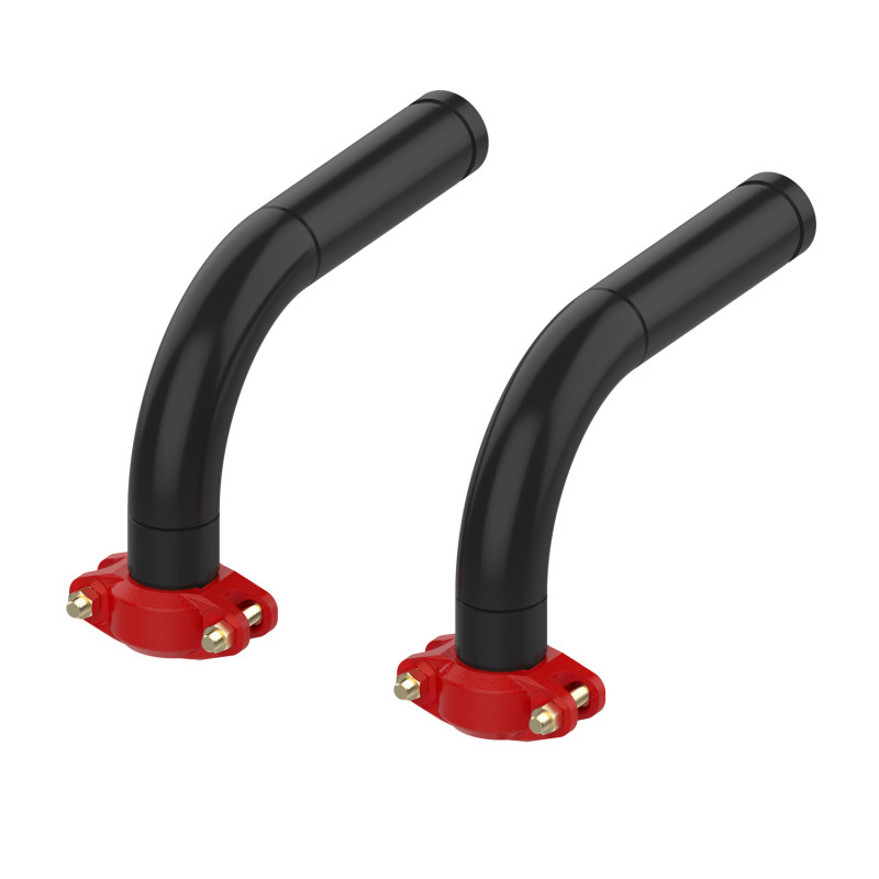 Meibes Стальний відвід 90° з накаткою під фітинг BigFixLock E DN 65 (2 шт) (M66259.445)