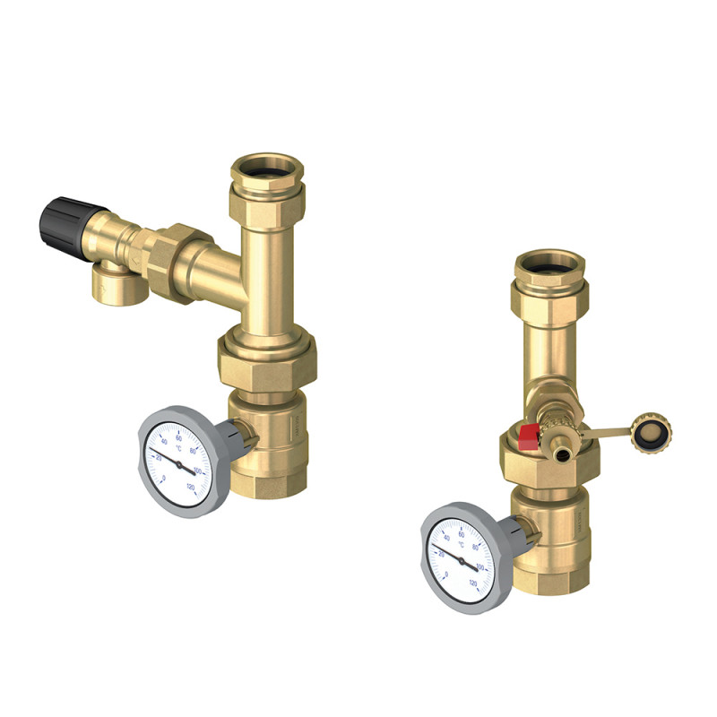 Meibes Монтажний комплект Ду32 (без насосу) з запоб. кл. для підкл. каскадної системи до настінного котла (M66362.36)