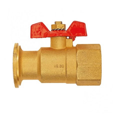 Meibes Запірний шаровий кран з латуні з фланцем під накидну гайку FL х ВР 1" (M61810)