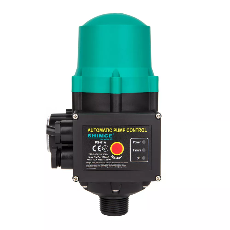 SHIMGE Електронний контролер тиску PS-01A, 1.1 кВт