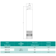 SHIMGE Занурювальний насос 4NKm3/6-0.55 з нижнім забором 4"-Ø96 мм (0.55 кВт, Qmax 80 л/хв, Нmax 45 м), кабель 40 м