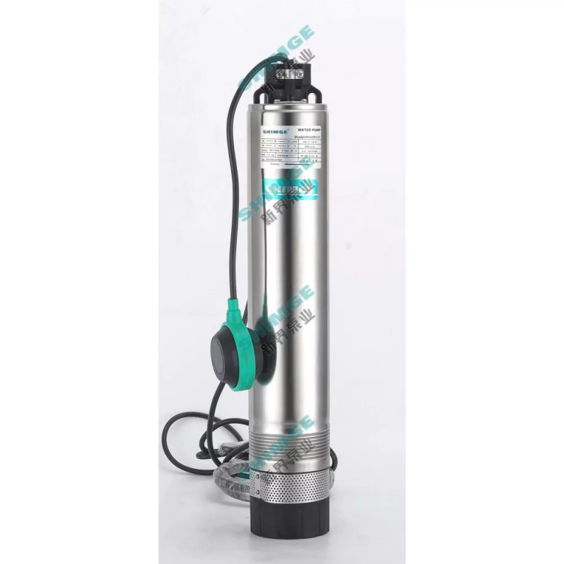 SHIMGE Занурювальний насос 4NKm3/6-0.55 з нижнім забором 4"-Ø96 мм (0.55 кВт, Qmax 80 л/хв, Нmax 45 м), кабель 40 м