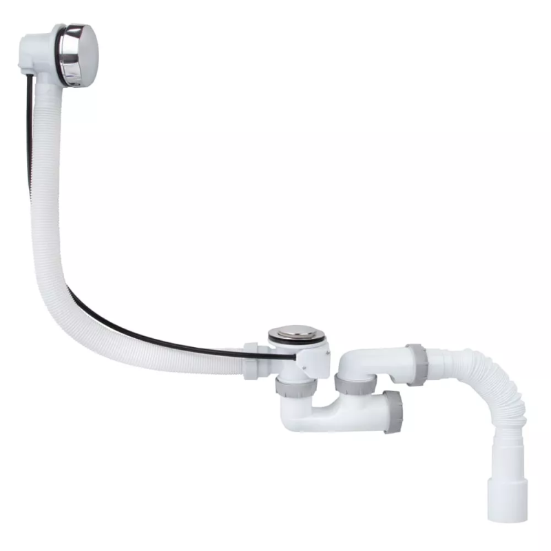 Kronoplast Сифон для ванни 40/50 напівавтомат з переливом, 580 мм (SR27400733)