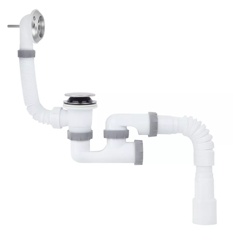 Kronoplast Сифон для ванни 40/50 Сlick-Сlack з переливом (SR27200133)