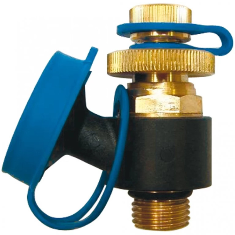 HERZ Измерительный клапан , с возможностью слива, (синяя метка), 1/4" 1028421