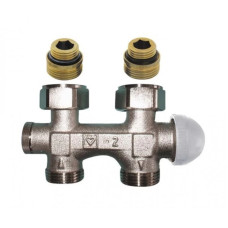 HERZ Узел подключения -3000 с встроенным термостатическим клапаном, проходной, для двухтрубных систем. 1379891