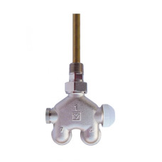 HERZ Узел одноместного подключения VUA-40 (для подключения специальных радиаторов), угловой для однотрубных систем 1778442