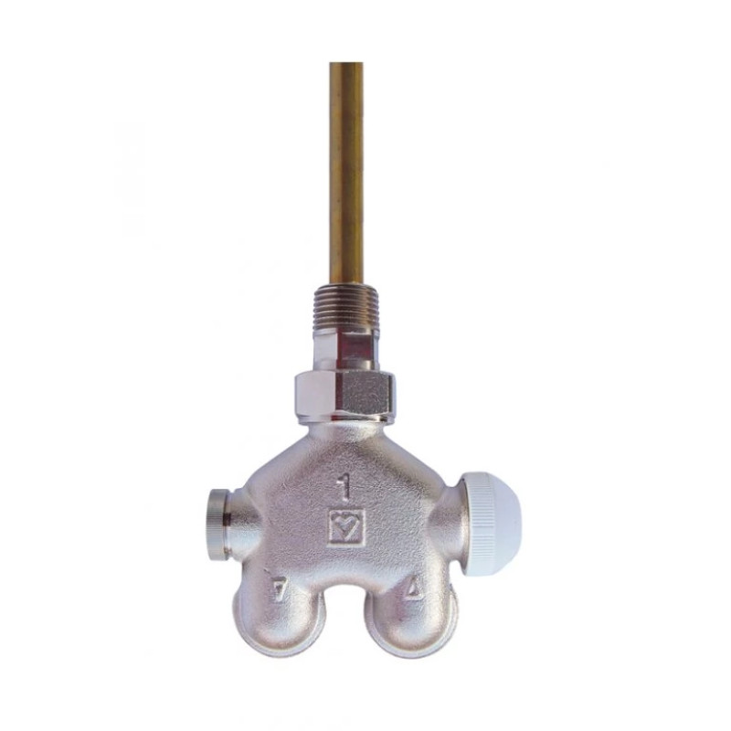 HERZ Узел одноместного подключения VUA-40 (для подключения специальных радиаторов), угловой для однотрубных систем 1778442