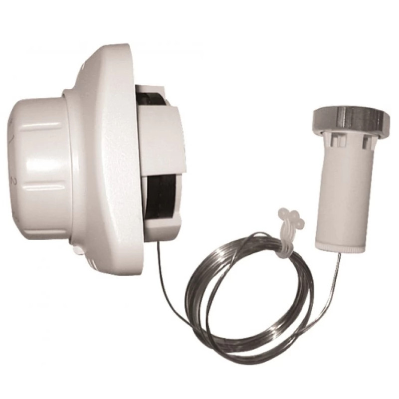 HERZ Термостатичная головка -DESIGN с выносным управлением, для напольного монтажа в стене, М 28 x 1,5. Длина капиллярной трубки 8000 мм 1935800