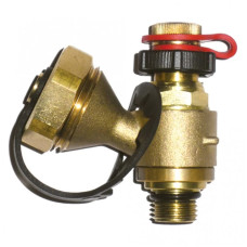 HERZ Измерительный клапан с возможностью подключения импул. трубки, красный маркер 1028404