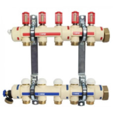 Распределитель для полового отопления/охлаждения UNI-MINI, с расходомерами 3 л/мин. 4 отвода 1873204 Herz