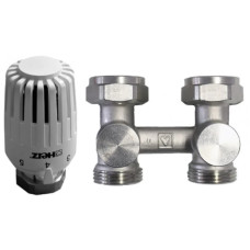 HERZ Термостатический комплект Projekt "H"; прямой, 3/4" (1376621+1726018). 1376663