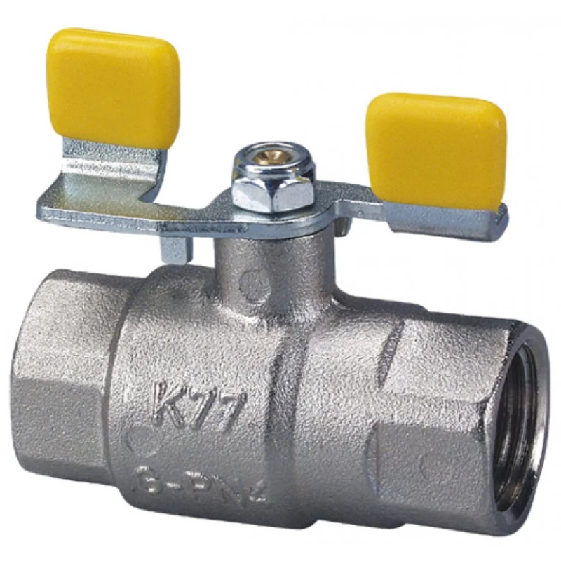 HERZ Кульовый кран, ВР- ВР, с ручкой „метелик” из стальной пластины - 2304. DN 32 1230414