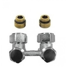 HERZ Узел подключения -3000 с возможностью закрытия, управления спереди, подключения радиатора, Rp 1/2, угловой / RL 5 1396612