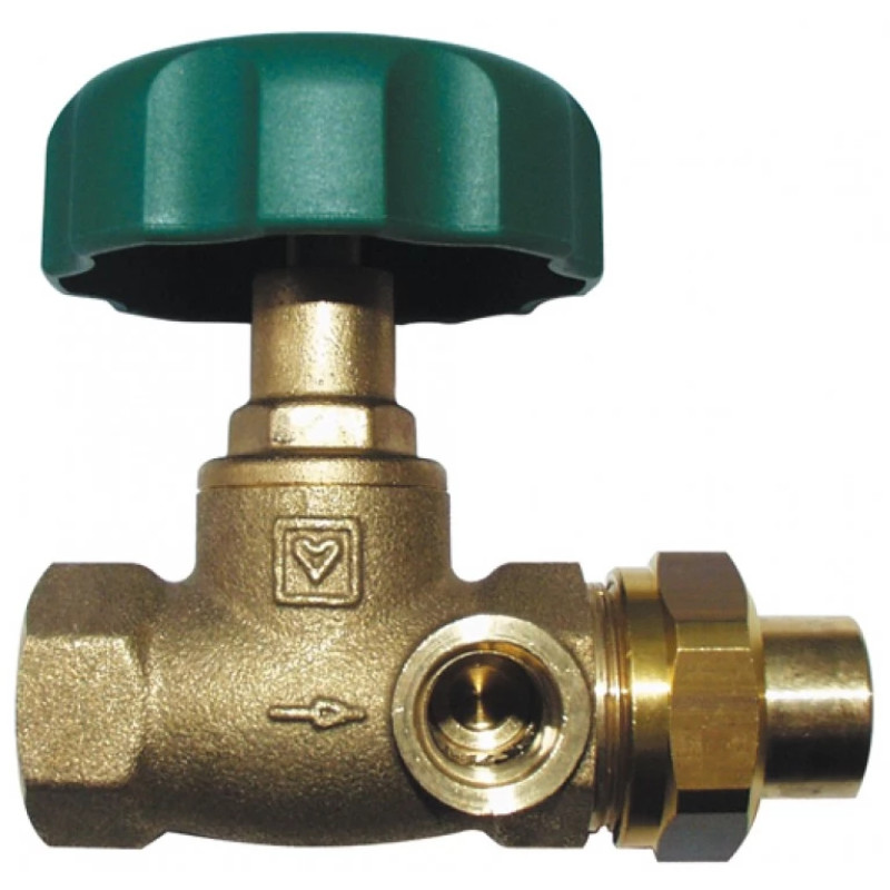 HERZ Задвижка, STROMAX-4215 AW с прямым шпинделем, муфта х наружная резьба + соединитель для пайки 6236, два отверстия, одно отверстие закрыто заглушкой 2421511