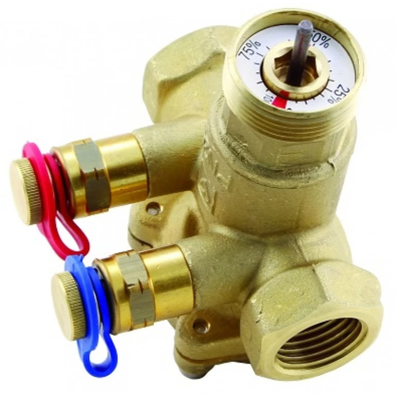 HERZ Комби-клапан 4206 M SMART, с измерительными штуцерами, внутренняя резьба DN - 15, Kvs, м³/ч - 1,75, Расход, м³/ч - 0,16-0,80, Расход, л/ч - 160-800 1420601