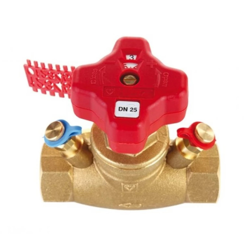 HERZ Балансовый клапан STRÖMAX 4217 GM с измерительными штуцерами DN - 15MF, Kvs, м³/ч - 3,49 1421731