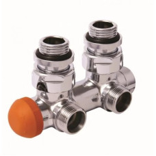 HERZ Узел подключения "De Luxe", TS-Esk, для 2-х трубных систем, цвет белый S369144