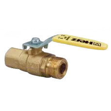 HERZ Кульовый кран ВР-ЗР (уплотнение плоским уплотнением) с рычагом из стальной пластины, HTB 650 °C / 30 мин. -2303, DN 15. 1230301