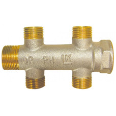 HERZ Компактный распределитель для санитарно-технического оборудования DN 20, с 4 отводами G 3/4" с евроконусом 2845142