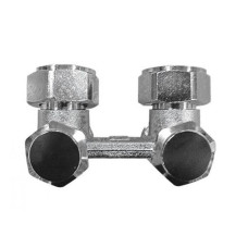 HERZ Узел подключения -3000 с возможностью закрытия, управления спереди, подключения радиатора G 3/4, угловой/ RL 5 1396611