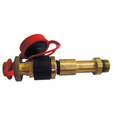 HERZ Клапан измерительный с функцией слива, удлиненный, красный маркер 1028424