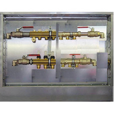 Станция распределения для систем радиаторного и полового отопления готова к подключению, 4 отвода 1857604 Herz