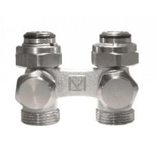 HERZ Узел подключения -3000 с возможностью закрытия, управления спереди, подключения радиатора G 3/4, проходной. RL 5 1396601