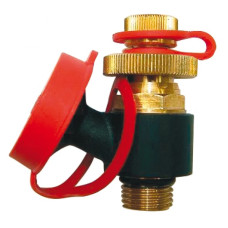 HERZ Измерительный клапан с возможностью слива (красная метка), 1/4", 1028422