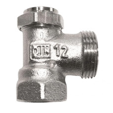 HERZ Клапан запорный RL-5 с функцией предварительной настройки, угловой, без соединителя, Rp 1/2 x G 3/4 1392411