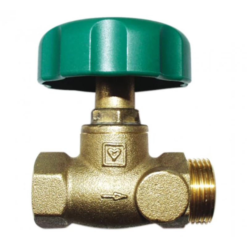 HERZ Вентиль запорный, STROMAX-4215 W с прямым шпинделем, муфта х наружная резьба, без отверстий, DN 15 2421561