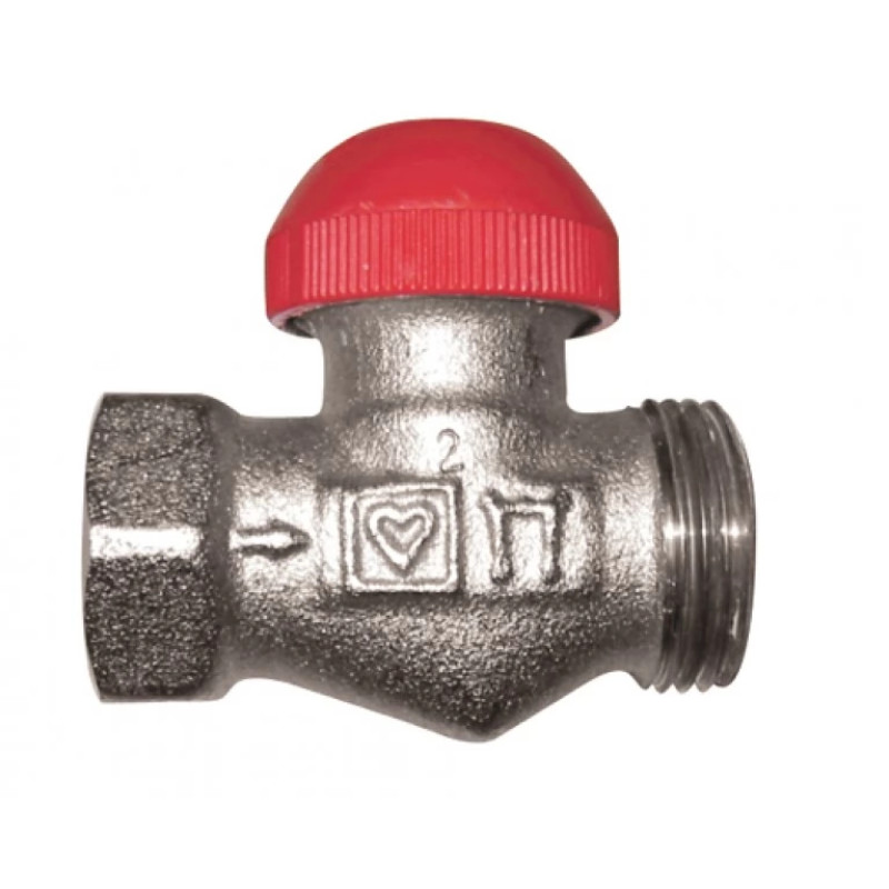 HERZ Термостатический клапан -TS-90-V с предварительной настройкой, скрытый, проходной, без соединителя, Rp 1/2 x G 3/4 1772371