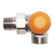 HERZ Термостатический клапан -TS-98-V с открытой предварительной настройкой, трехосевой клапан "CD", с воздухоотводчиком G 3/4 x G 3/4 1764667