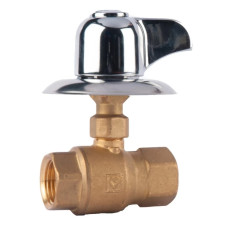 HERZ Кран кульовий, для прихованого монтажу, з важелем, для систем питного водопостачання. Корпус з штампованої латуні по DIN 17660.DN 15 1220211