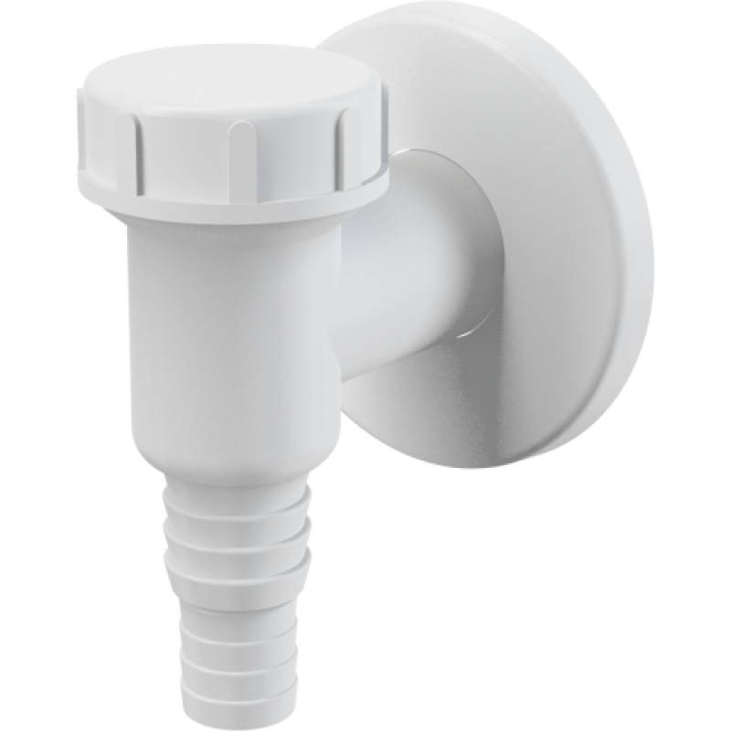 ALCAPLAST Сифон для пральної машинки зовнішній білий APS2