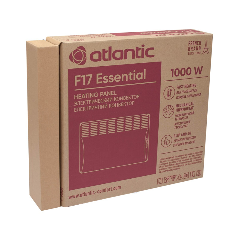 Atlantic Електроконвектор F17 Essential Mobile CMG BL-Meca/M (1000W) з комплектом підставок (101073)