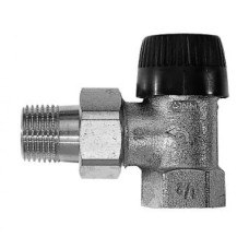 Honeywell Клапан термостатичний радіаторний з обмеженням витрати кутовий, 1/2", Kvs=0.62 м3/ч V2000EBB15