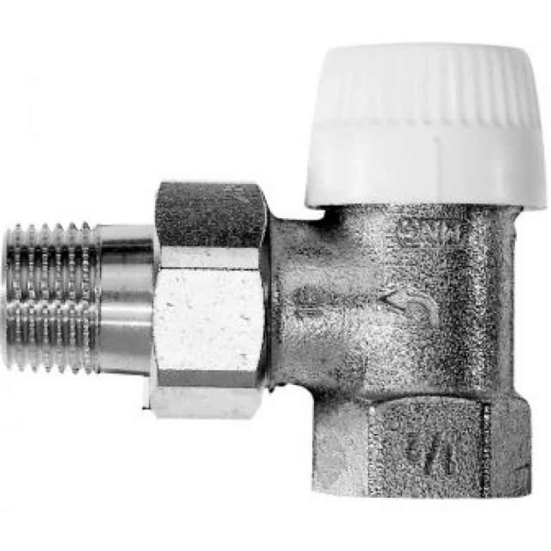 Honeywell Клапан термостатичний радіаторний без обмеження витрати кутовий, 3/4", Kvs=1.85 м3/ч V2000EUB20