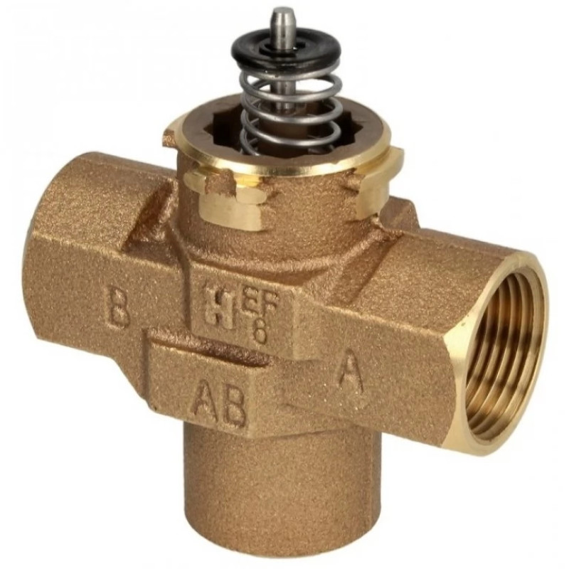 Honeywell 3-х ходовий зонний клапан 3/4, Kv=7.0 м3/г, внутр. різьба, 20 бар, ∆P4.0 бар VCZMH6000/U