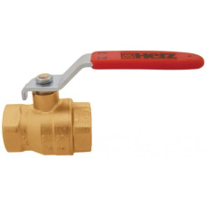 HERZ Кран шаровой ВР-ВР, с рычажной ручкой (оцинкованная сталь), PN=25. Корпус из кованой DZR латуни, согласно EN 12420. 1/2". 1220621