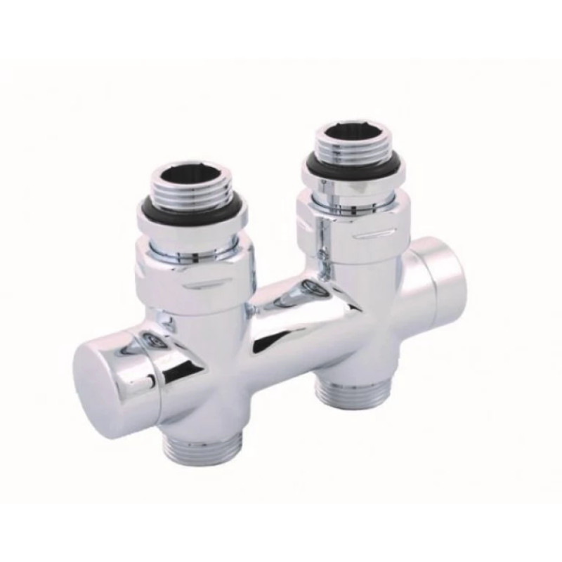 HERZ Узел подключения "De Luxe", DG, для 2-х трубных систем, цвет белый S326604