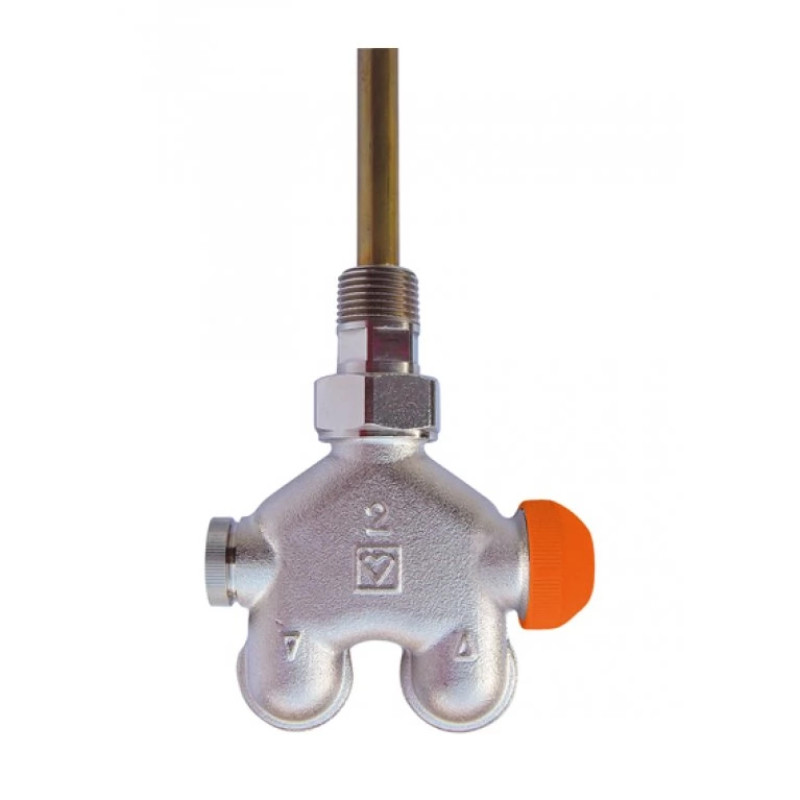 HERZ Узел одноместного подключения VUA-40 с функцией предварительной настройки (для подключения специальных радиаторов), угловой 1778441