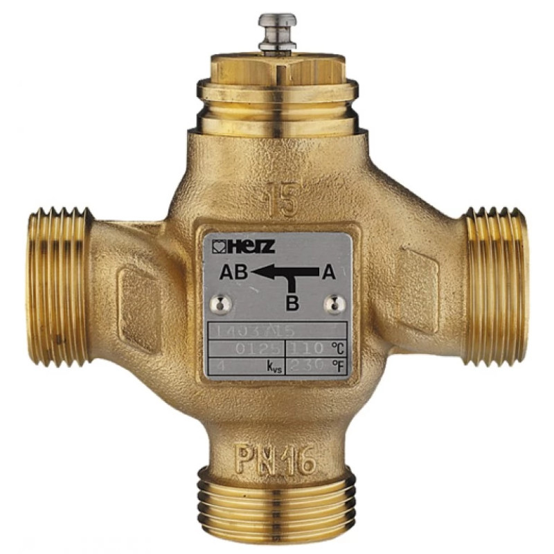 Трехходовый смешивающе-разделительный клапан, kvs 4, DN 15 1403715 Herz