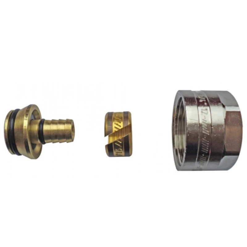 HERZ Фитинг с двойным уплотняющим кольцом и изоляционной шайбой. Накидная гайка G 3/4", уплотнение под конус, 16х2,2 1609812