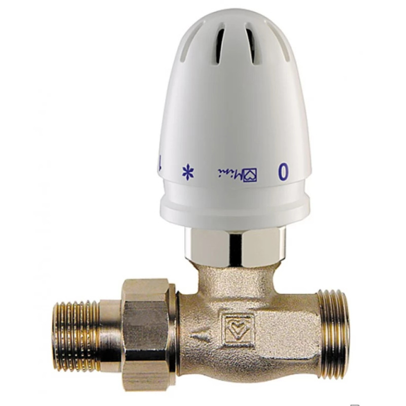 HERZ Регулятор-ограничитель температуры комплект прямой, MINI, 1/2" 20-50 градусов 1920123